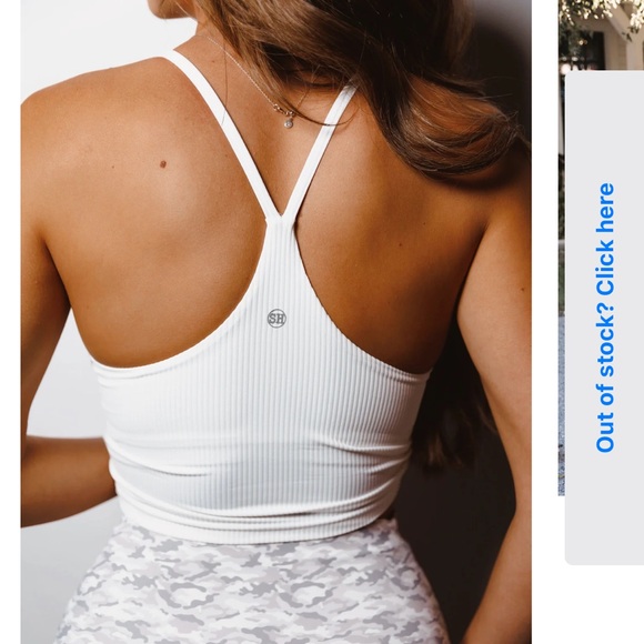 ETHICS TANK BRA WHITE SALTY HONEY SIZE XS NWT - Picture 4 of 7